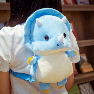New Fashion Creative 3D Dinosaur Backpack Cute Animal Cartoon Plush Backpack Dinosaurs Bag for Children Kids Boy Gifts 1