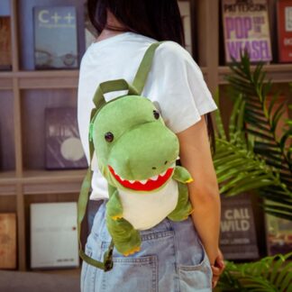 New Fashion Creative 3D Dinosaur Backpack Cute Animal Cartoon Plush Backpack Dinosaurs Bag for Children Kids Boy Gifts 1
