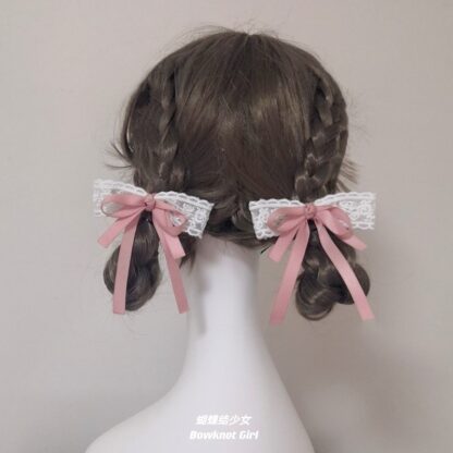 lace hair bow sets 1