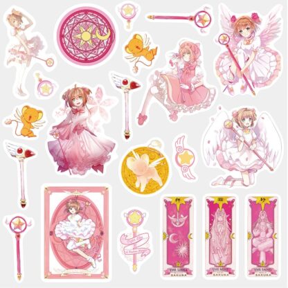 pink magic girl stickers 1