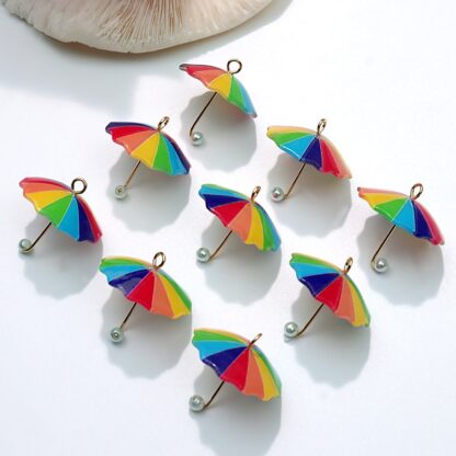 colorful umbrellas - charm pack 4