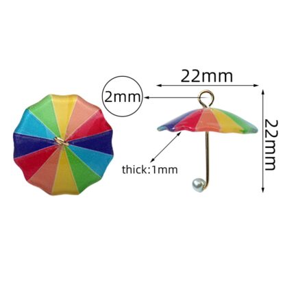 colorful umbrellas - charm pack 6