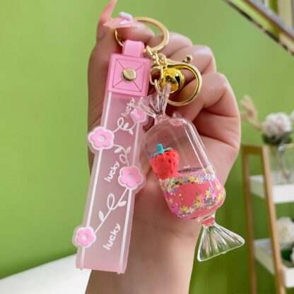 pink strawberry key chains 5