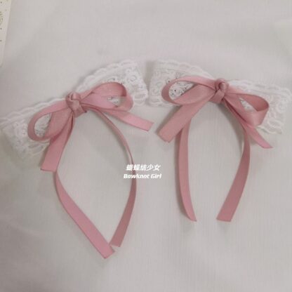 lace hair bow sets 6