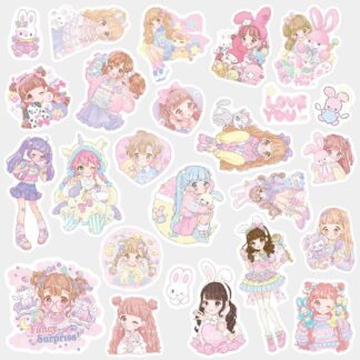 anime girls sticker set 2