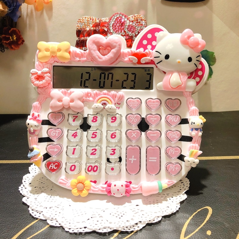 kawaii hello kitty calculator