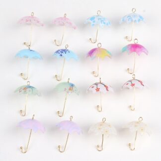 20pcs Enamel My Melody Kuromi Umbrella Charms Set for Necklace Bracelet  Earrings